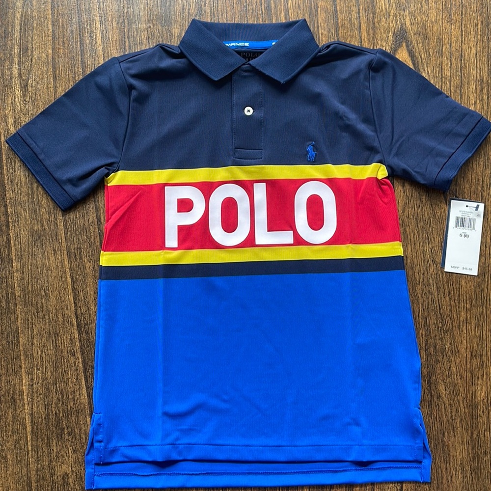 Polo Ralph Lauren boys size 8 Royal Blue,Yellow,Red and French nvy.New with tags